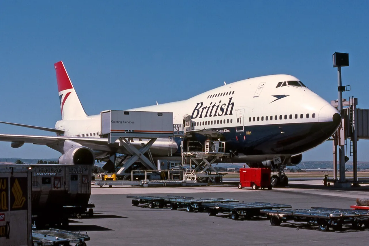 British Airways Boeing 747-100 G-AWNN at Adelaide Airport, November 16, 1984.
