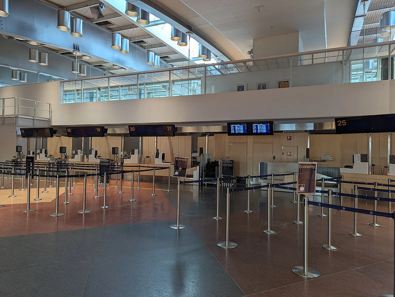 Arlanda terminal 2, interiör den 24 december 2023.