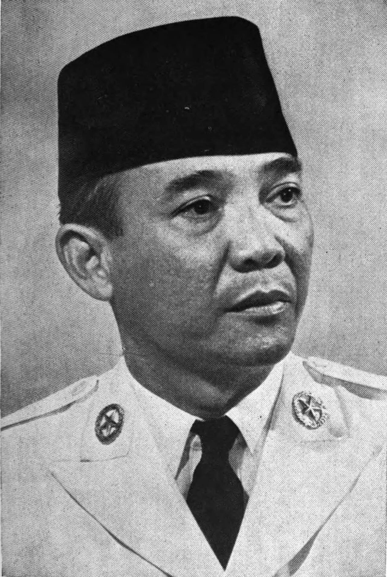 Soekarno, the first President of Indonesia.