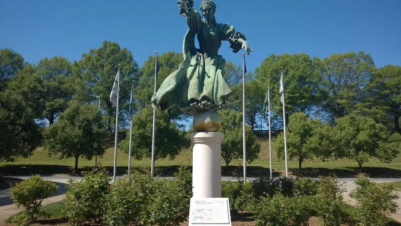 Queen Charlotte Statue at Charlotte International Airport