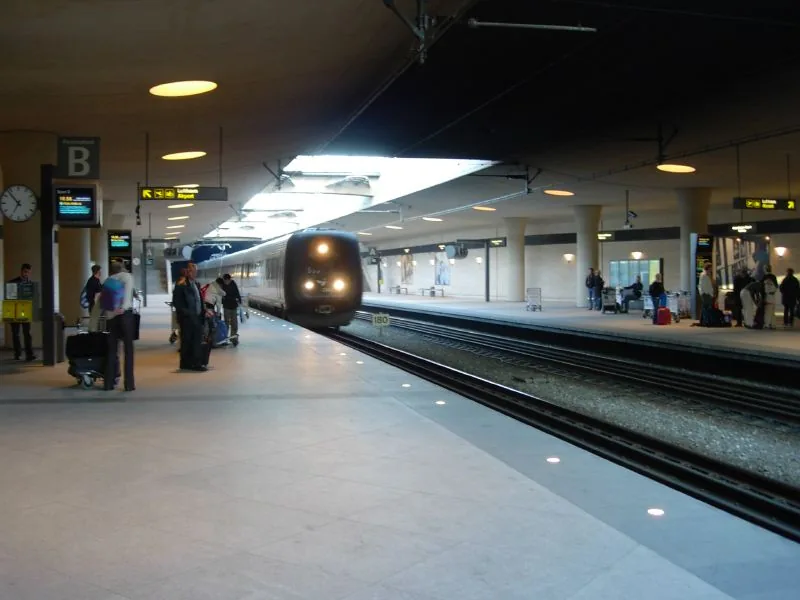 Kastrup airport's train station, Copenhagen