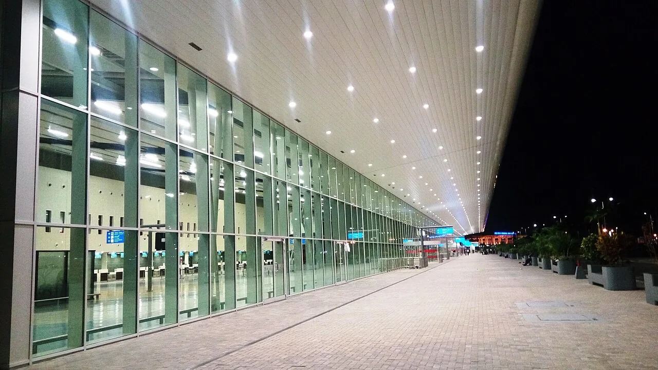 Terminal 3 at night