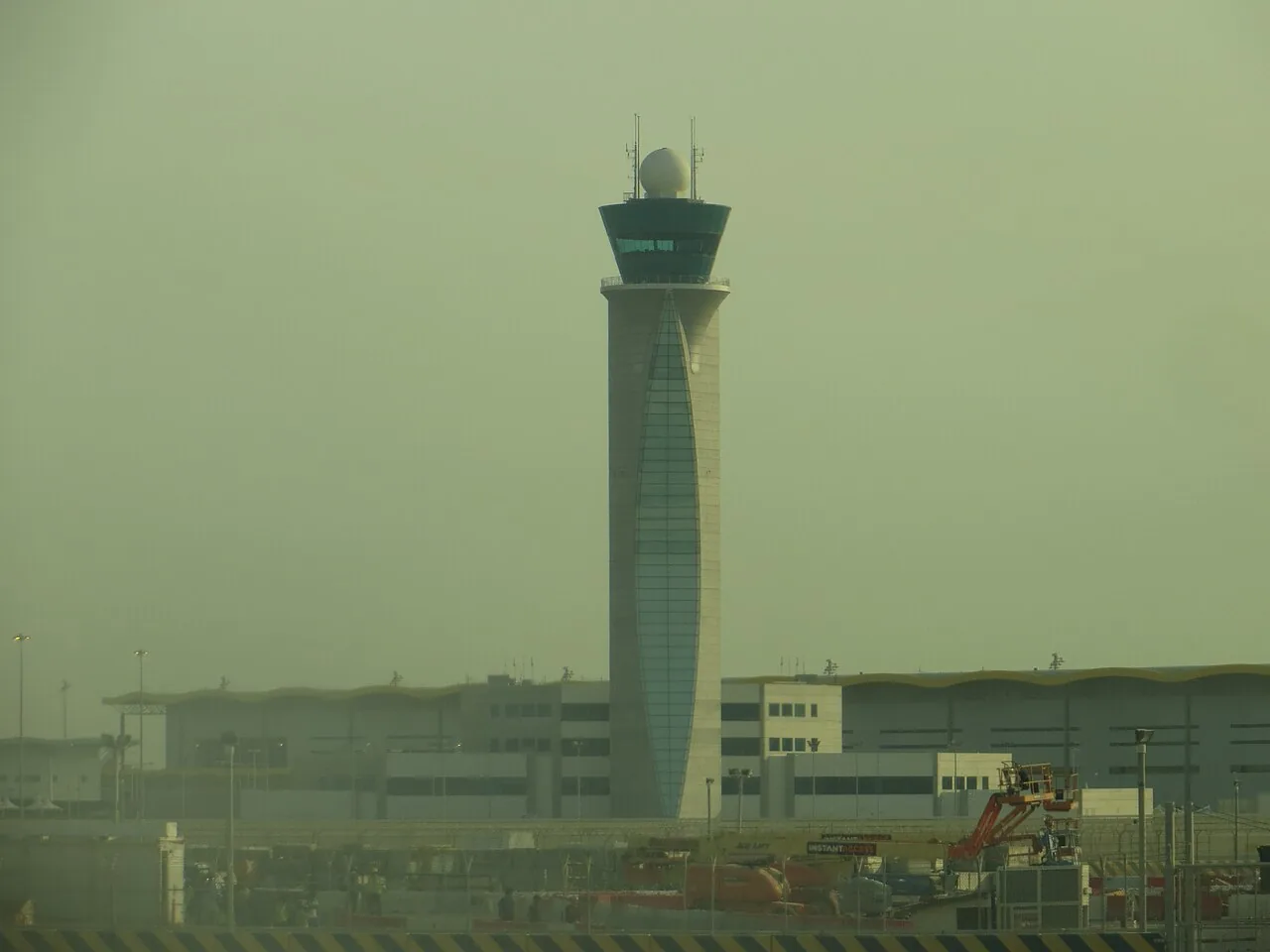 The ATC tower at Doha’s new airport, Hamad International.