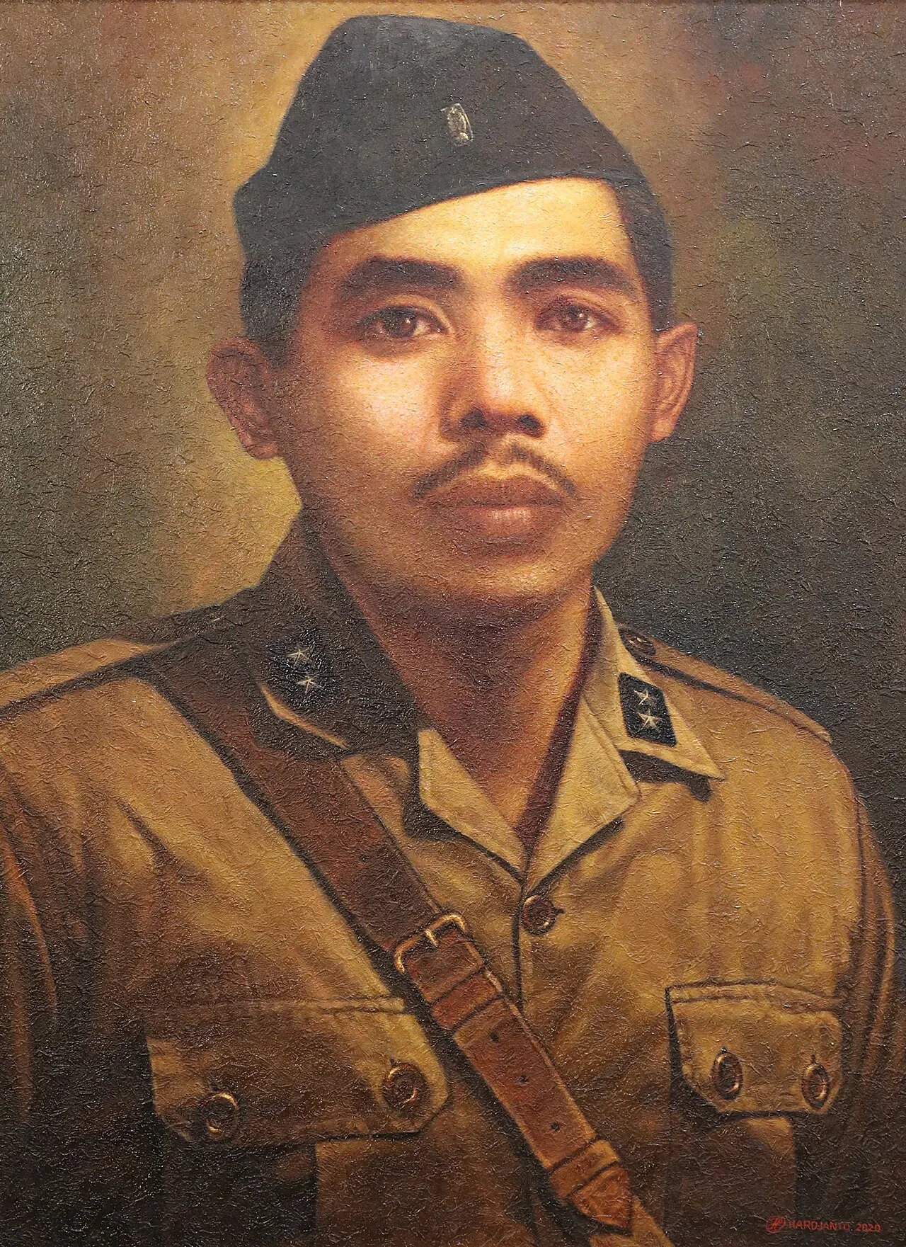 Painting of Indonesian hero I Gusti Ngurah Rai . Personal collection of Prabowo Subianto , published for the world to use.