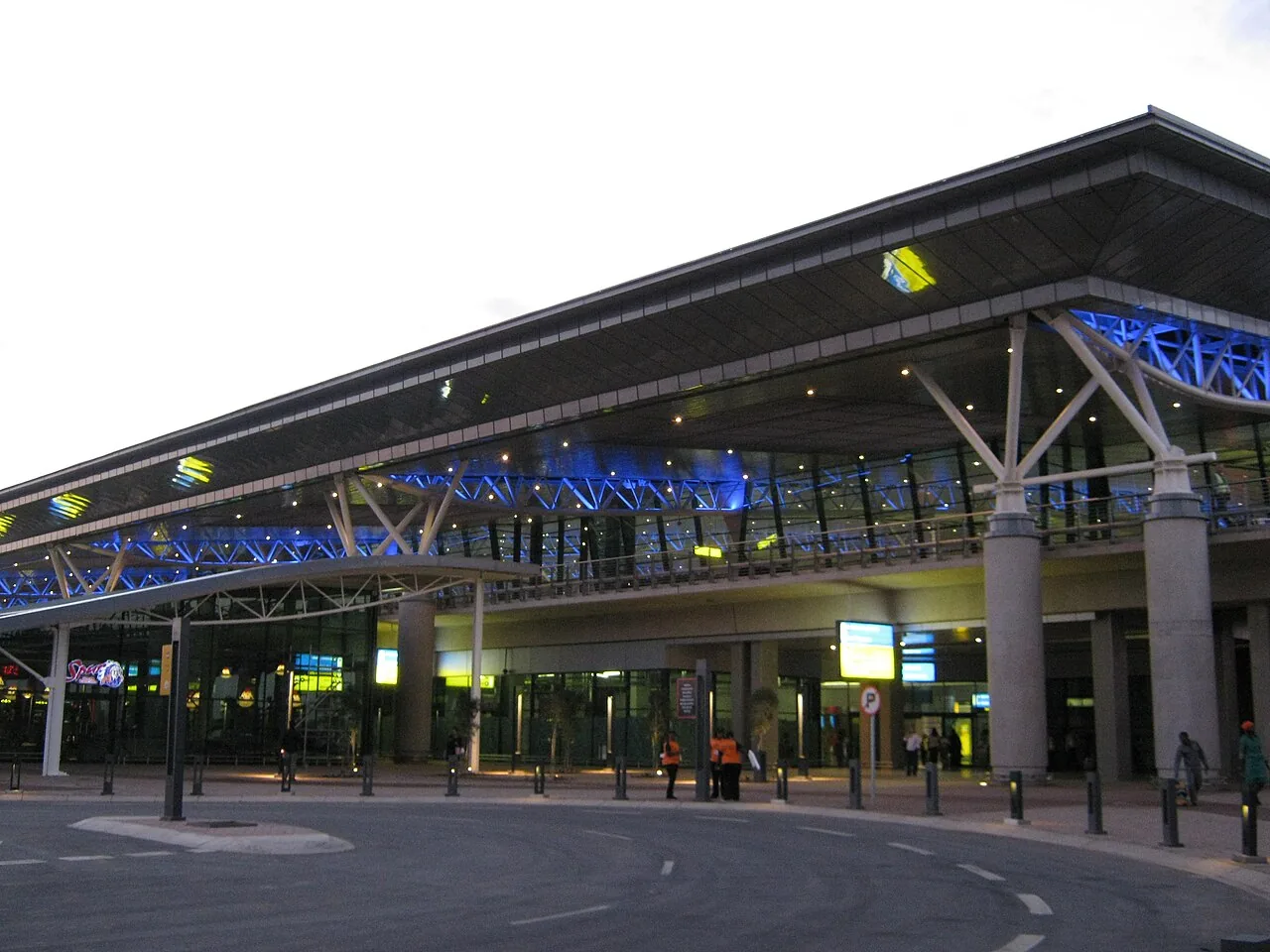 The passenger terminal building at the King Shaka International Airport north of Durban