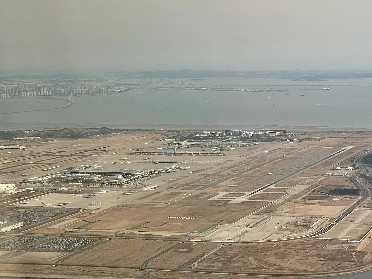On a Departure flight