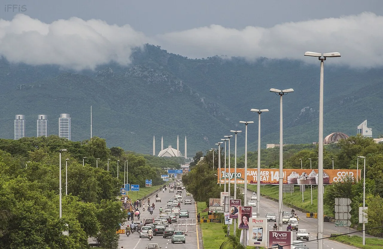 This is a photo of a monument in Pakistan identified as the