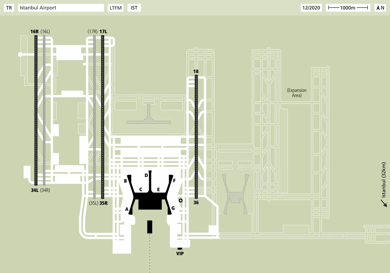 Airport Diagram - Istanbul (IST)