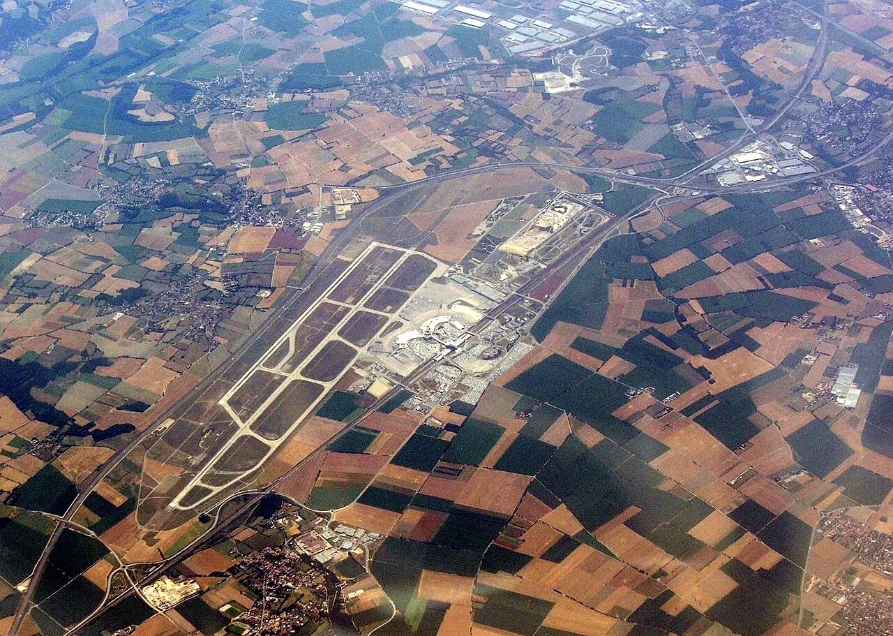 Lyon Airport in July 2006 - flight from Prague to Madrid.