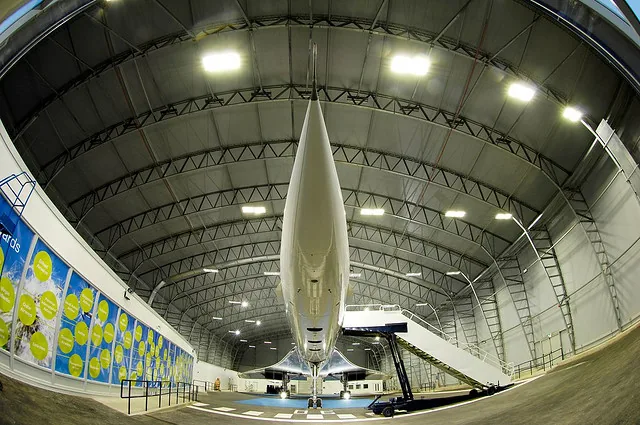 Another image of Concorde Alpha Charlie and Eluma at Manchester Airport. More information can be found on Flickr here