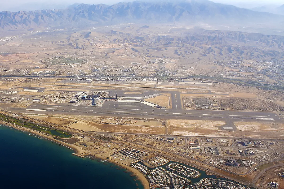Aerial view of Muscat Airport