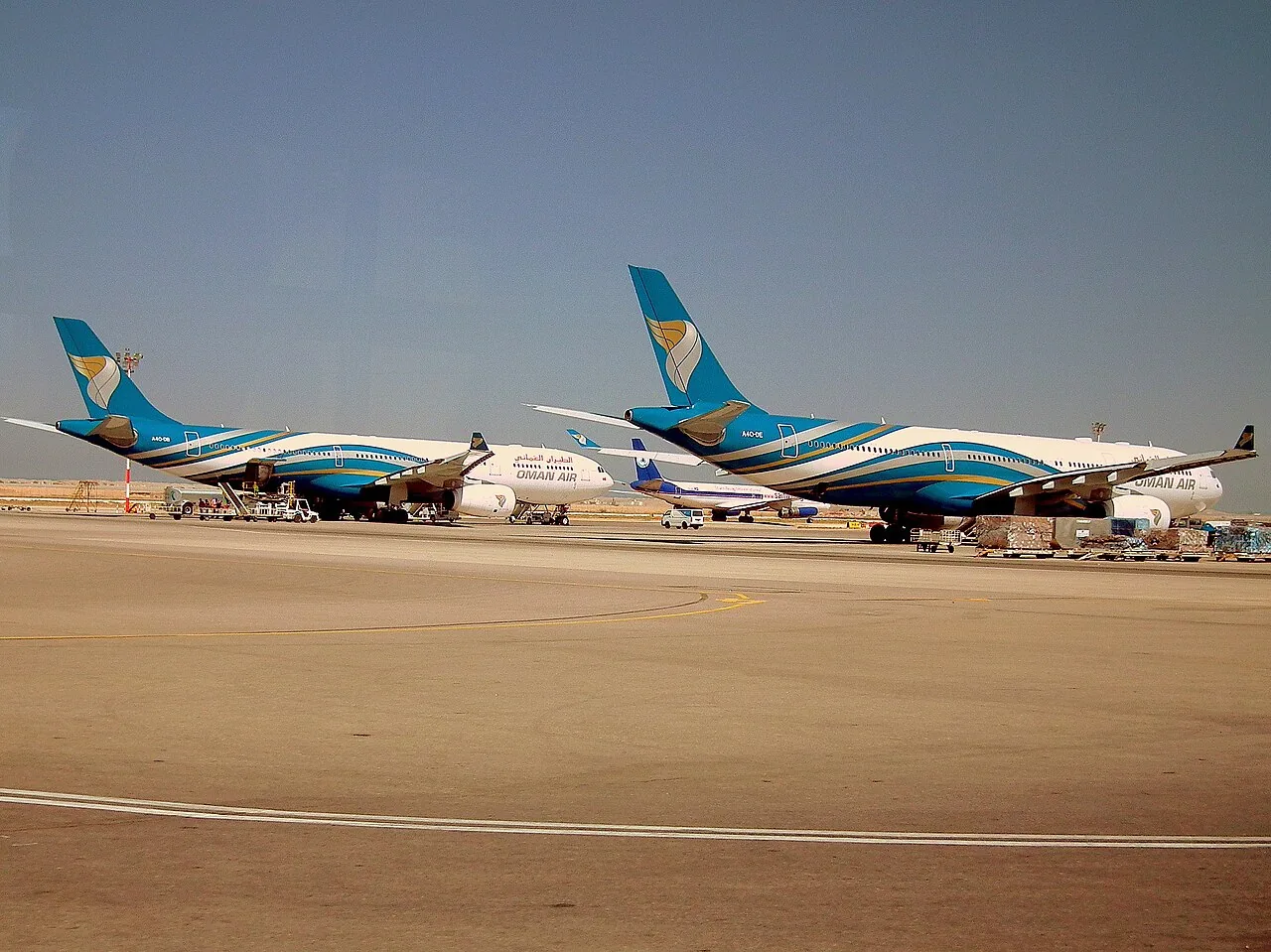 Oman Air A330s at Muscat Airport, Oman