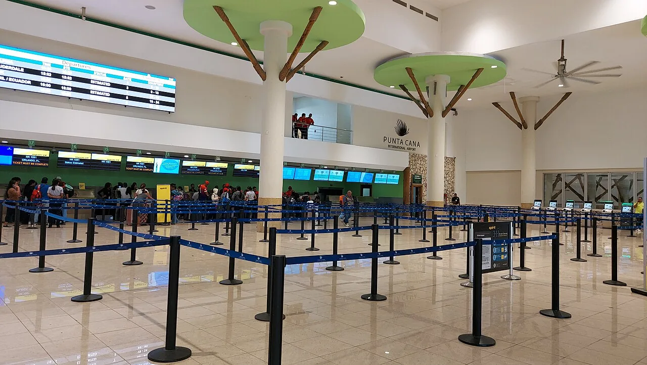 Departure lounge, Punta Cana International Airport.