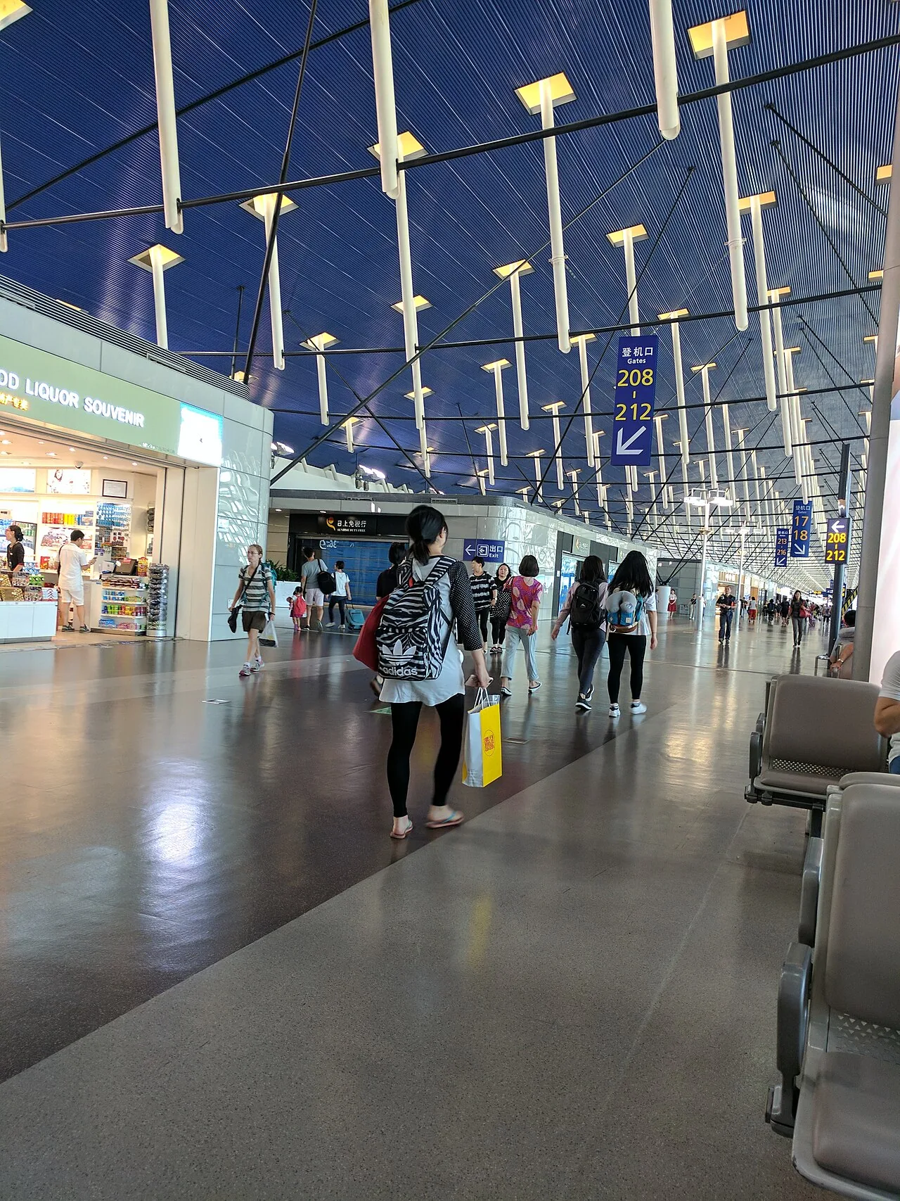 Terminal at Shanghai Pudong International Airport